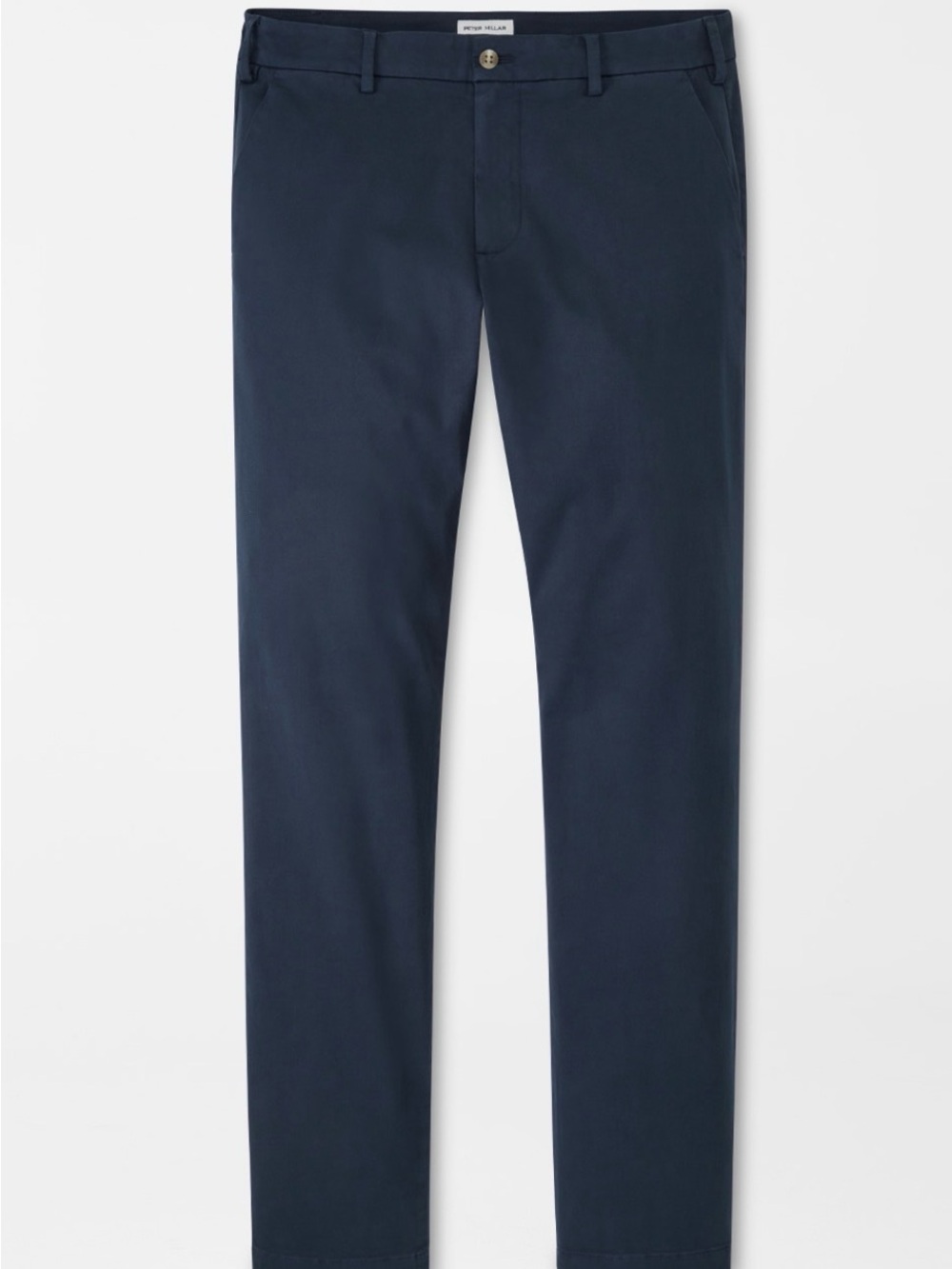 NWT Peter Millar Signature Sateen Flat Front Trouser Midnight Navy
